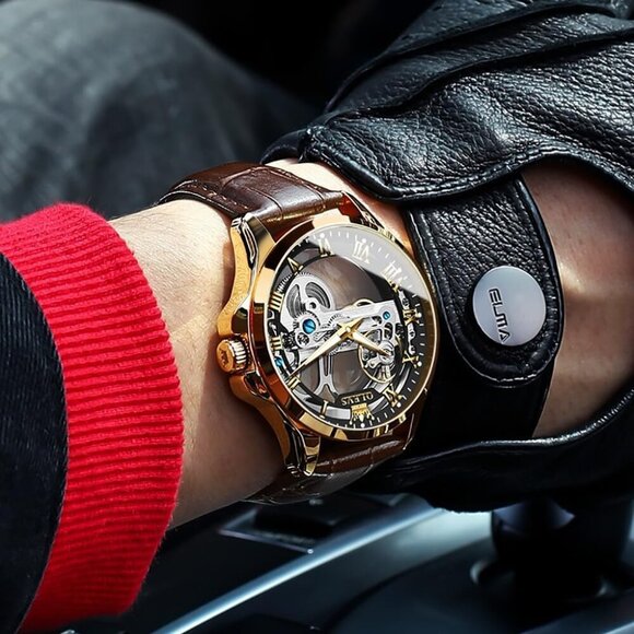 Watches for Men Automatic Mechanical Stainless Steel Waterproof Men Watch - Picture 9 of 9